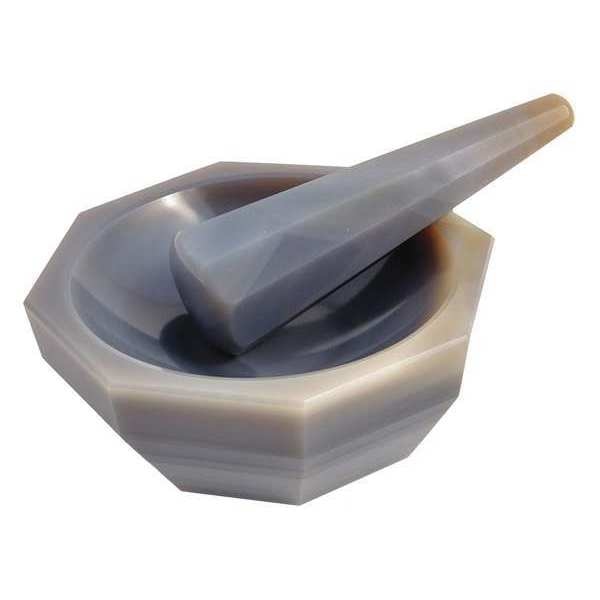 Mortar/Pestle Set, Agate Stone, 90 mL