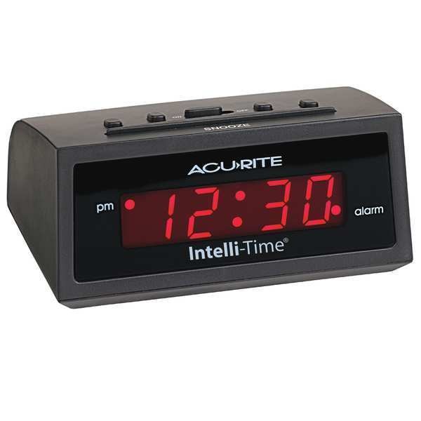 Intelli-Time Alarm Clock, Black
