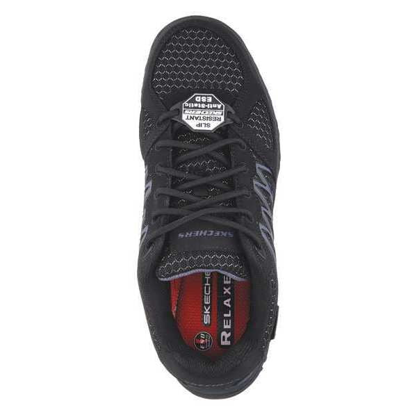 Athletic Shoes, 7, EE, Black, Plain, PR