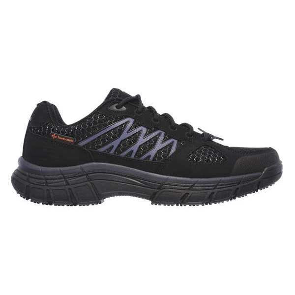 Athletic Shoes, 7, EE, Black, Plain, PR