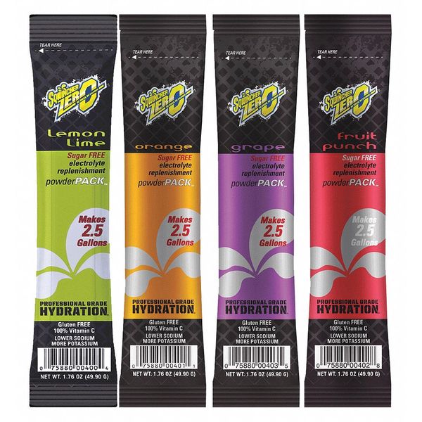 Sports Drink Mix Powder 1.76 oz., Assorted Flavors, Pk32