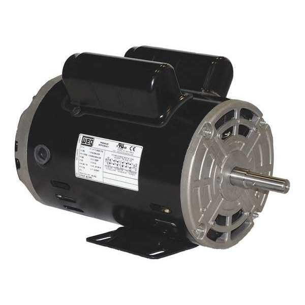 Capacitor-Start General Purpose Motor, 1/2 HP, 115/208-230V AC Voltage, 48 Frame