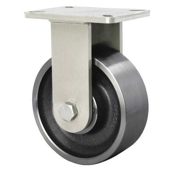 Plate Caster, Rigid, 3500 lb., 8