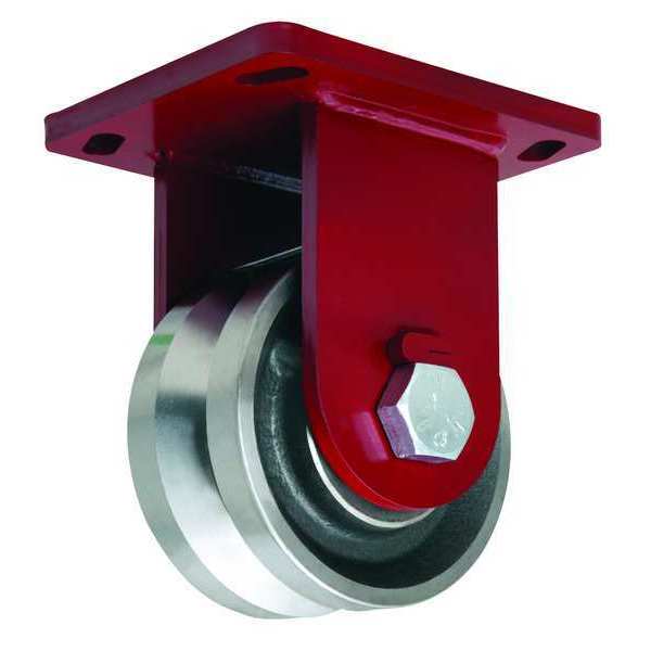 Plate Caster, Rigid, Heavy-Duty, 5000 lb.