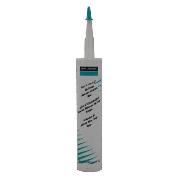 Sealant, 10.3 oz, Cartridge, Red, Silicone Elastomer Base