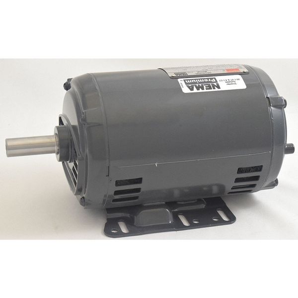 3-Phase General Purpose Motor, 2 HP, 143/5T Frame, 208-230/460V AC Voltage, 1,745 Nameplate RPM