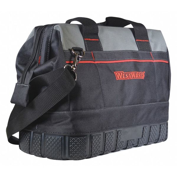 Tool Bag, General Purpose, 16 Pockets, Nylon, 16 Pockets, Black