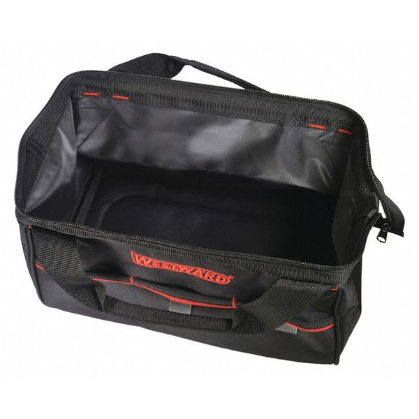 Tool Bag, 3 Outside Pockets, 13 in Overall W, 9 in Overall D, 8 in Overall H, Polyester, Black