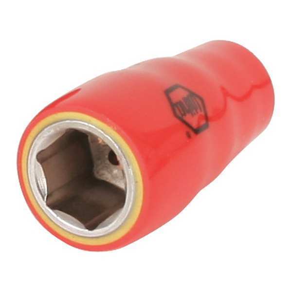 1/4 in Drive Insulated Socket 7 mm, Hex, Metric