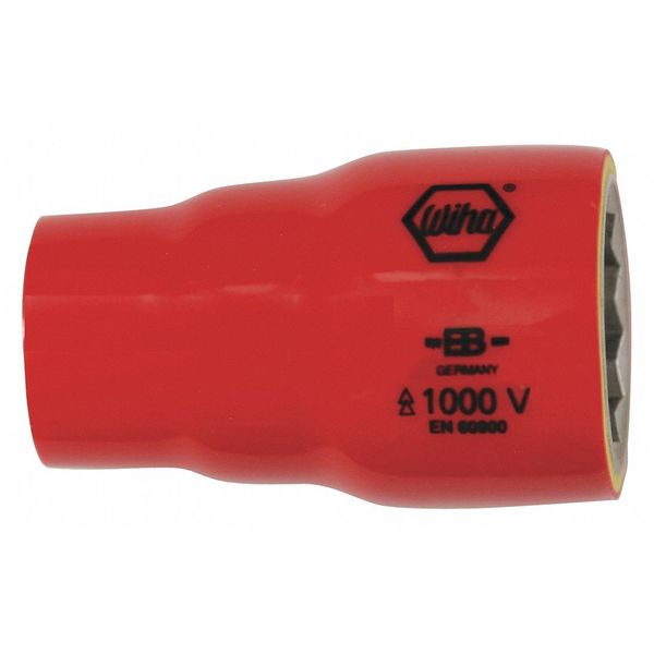 1/2 in Drive Insulated Socket 3/8 in, Hex, SAE