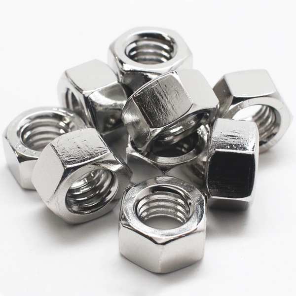 Hex Nut, M6-1.00, 316 Stainless Steel, Not Graded, Advanced Corrosion Resistance, 4.70 mm Ht