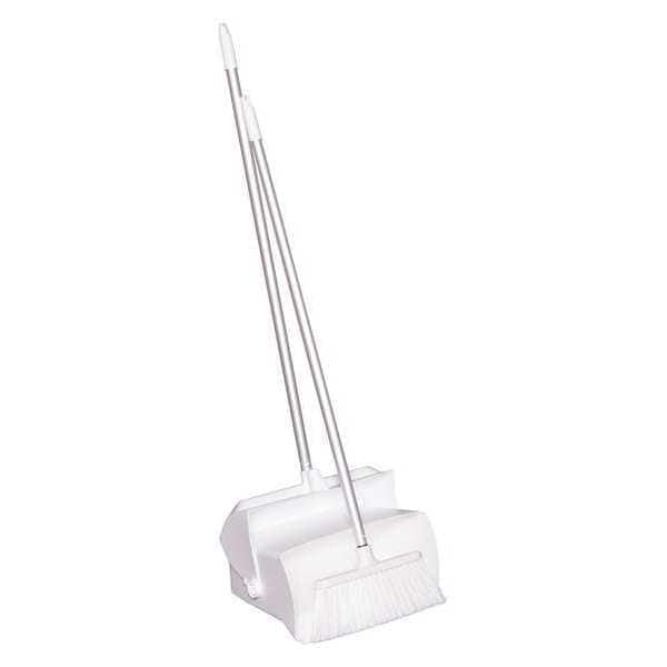 Lobby Dust Pan and Broom Set, White