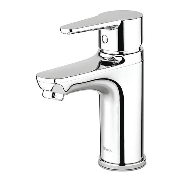 Single Handle Single Hole Mount, 1 Hole Bathroom Faucet, Polished chrome