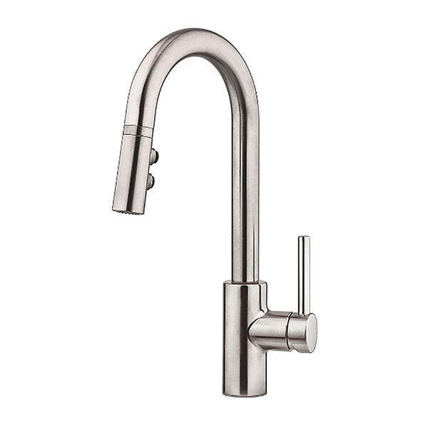 Single Hole Only Mount, Residential 1 Hole Kitchen Faucet, 1-Handle, Pull-Down, SS