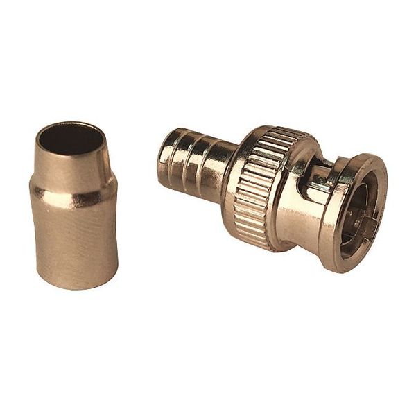 Coaxial Crimp Connector, BNC Male, PK100