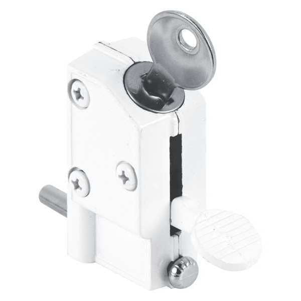 Sliding Door Keyed Lock, Step On, Paint