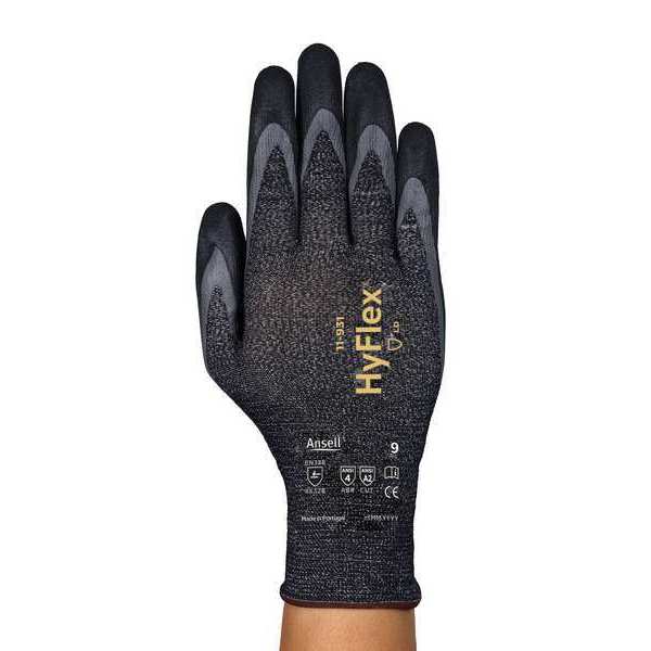 Cut Resistant Coated Gloves, A2 Cut Level, Foam Nitrile, 7, 1 PR
