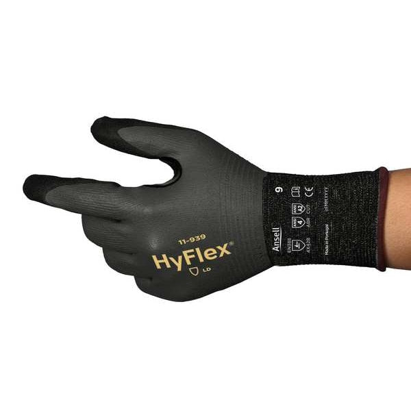 Cut Resistant Coated Gloves, A2 Cut Level, Nitrile, 6, 1 PR