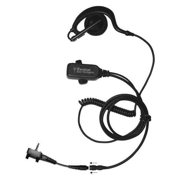 Light Duty Speaker Earhook Clip-On, Black