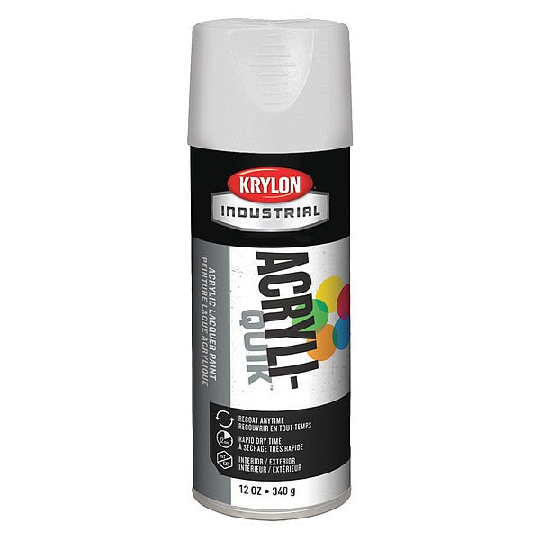 Spray Paint, White, Semi-Gloss, 12 oz.