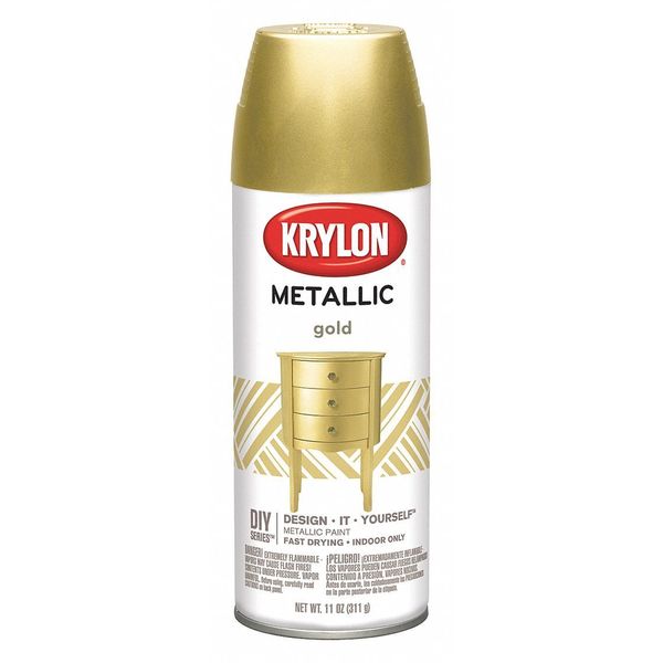 Metallic Spray Paint, Gold Metallic, Metallic, 11 oz