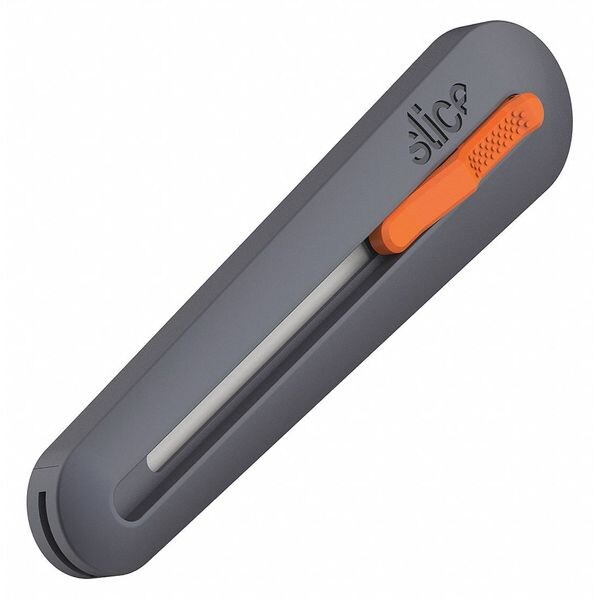 Utility Knife, Retractable, Utility, General Purpose, 6 3/32 in L.