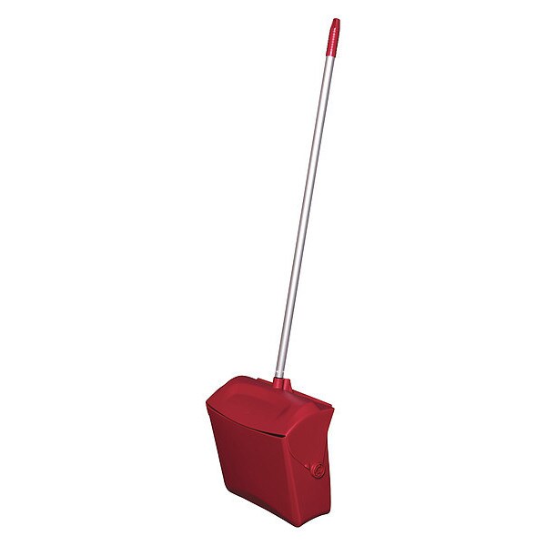 Long Handled Dust Pan, Red