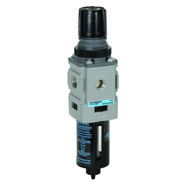 Filter-Regulator, Particles/Water Removal, Overall Height: 7.0 in
