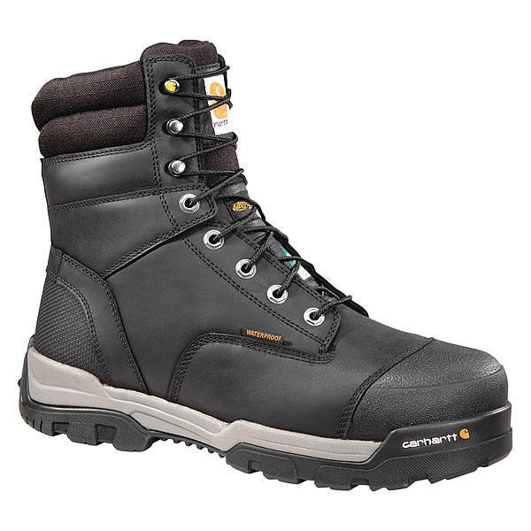 8-Inch Work Boot, W, 12, Black, PR