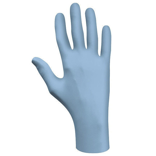 Disposable Gloves, Nitrile, Light Blue, 200 PK
