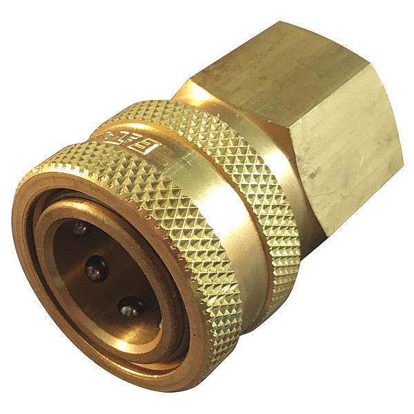 Hydraulic Quick Connect Hose Coupling, 303 Stainless Steel Body, Push-to-Connect Lock, ST Series