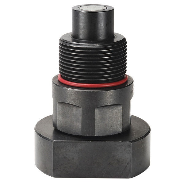 Hydraulic Quick Connect Hose Coupling, Steel Body, Thread-to-Connect Lock, 9/16