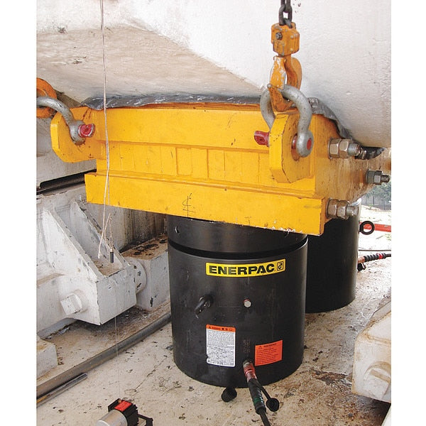 HCL1008, 113 ton Capacity, 7.87 in Stroke, Single-Acting, High Tonnage, Lock Nut Hydraulic Cylinder