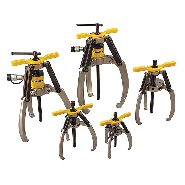 LGHS314H, 14 Ton, 3 Jaw, Hydraulic Lock-Grip Puller Set with Hand Pump