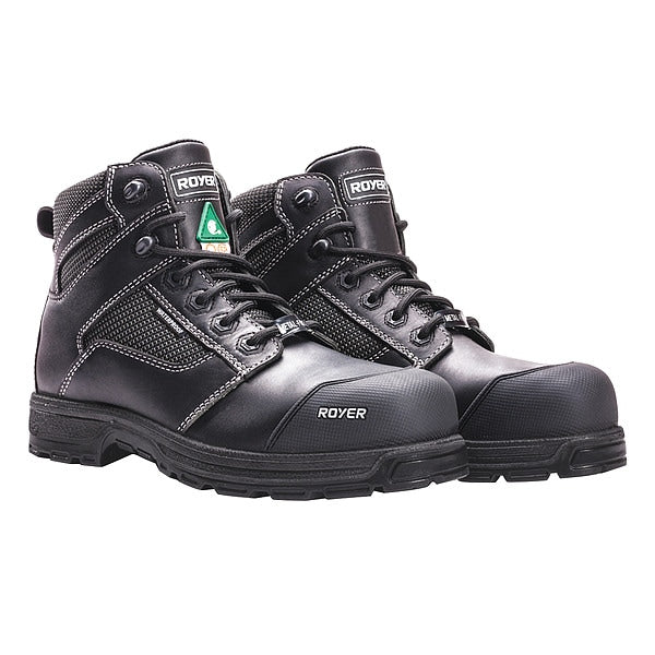 6-Inch Work Boot, M, 6 1/2, Black, PR