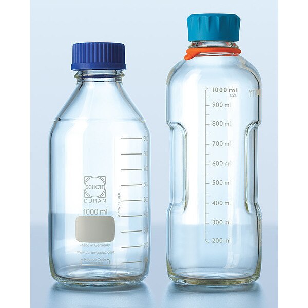 Bottle, 253 mm H, Clear, 93 mm Dia, PK4