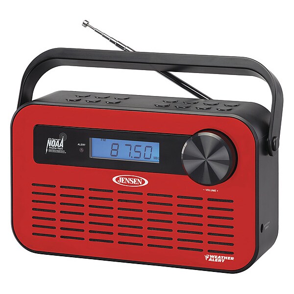 Portable Weather Radio, Red