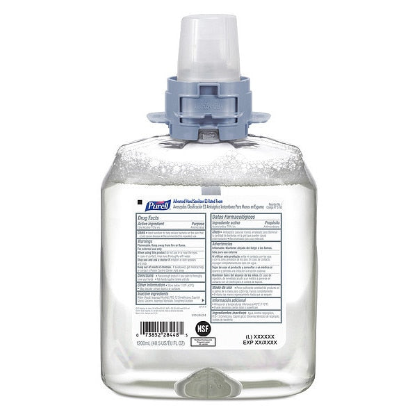 Hand Sanitizer, 1,200mL, FragranceFree, PK4