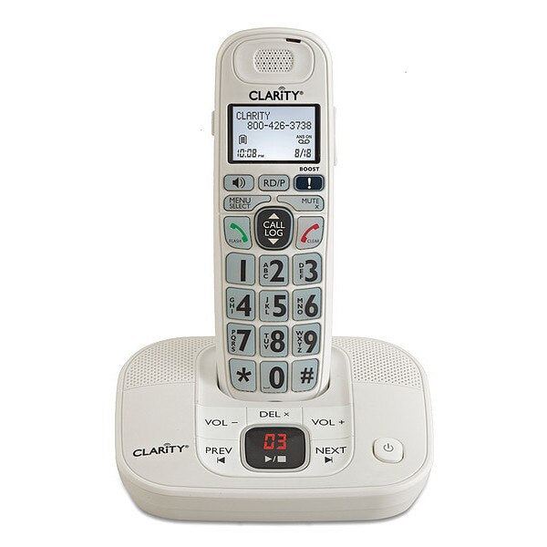 Expandable Handset, Cordless, White