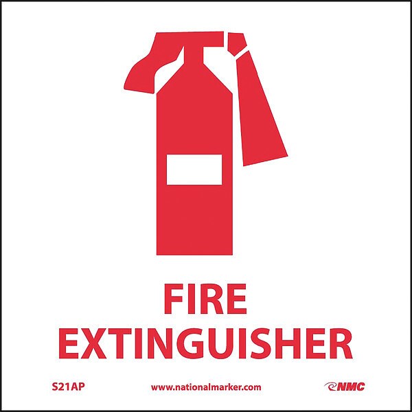 Fire Extinguisher Label, Pk5