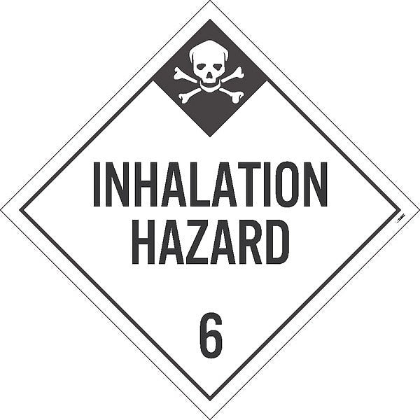 Inhalation Hazard 6 Dot Placard Sign