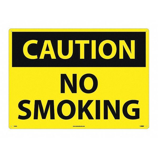 Sign, Large Format Caution No Smoking, C49AD