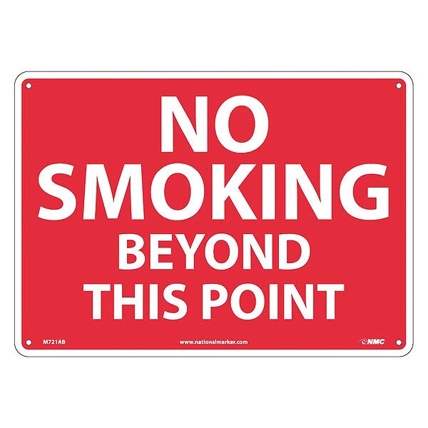 No Smoking Beyond This Point Sign, M721AB