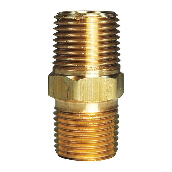 Brass Dryseal Nipple, MNPTF x MNPTF, 1