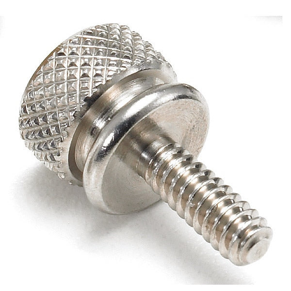 Thumb Screw, #4-40 Thread Size, Aluminum, 3/8 in Lg