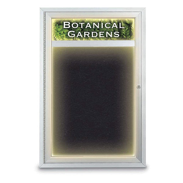 Corkboard, Lght, Header, Rubber, 1 Dr, 24x36