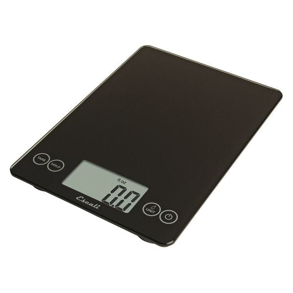 Scale, Digital, Glass, 15 lb./7kg, Black