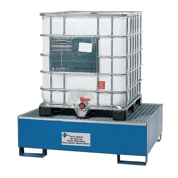 IBC Tote Spill Containment Pallet, Steel, 5000 lb., Steel