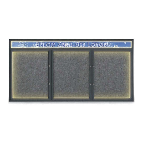 Corkboard, Medium Grey/Black, 96
