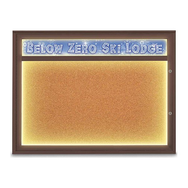 Corkboard, Cork/Bronze, 48